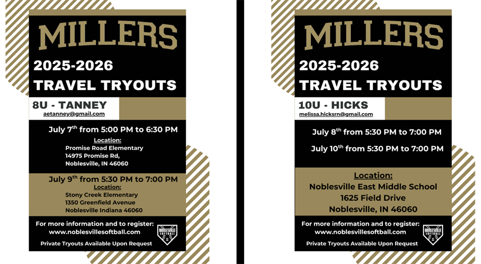 8U + 10U Travel Tryouts