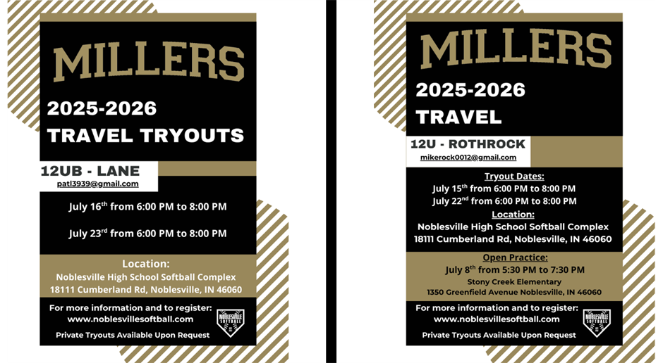 12U Travel Tryouts
